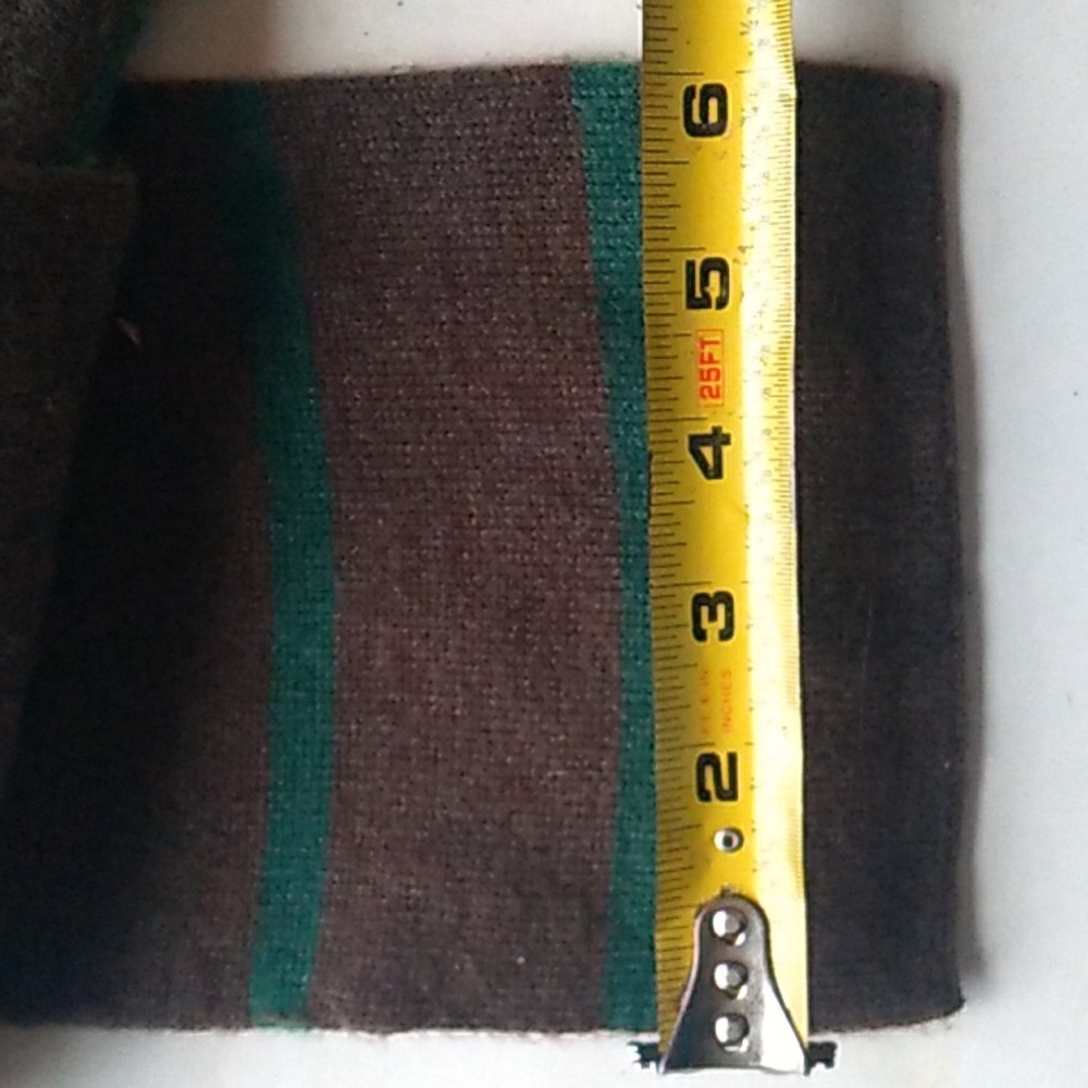 Chaps Mens Striped Rectangular Scarf - Picture 4 of 4